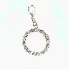 Ciondolo cerchio strass
